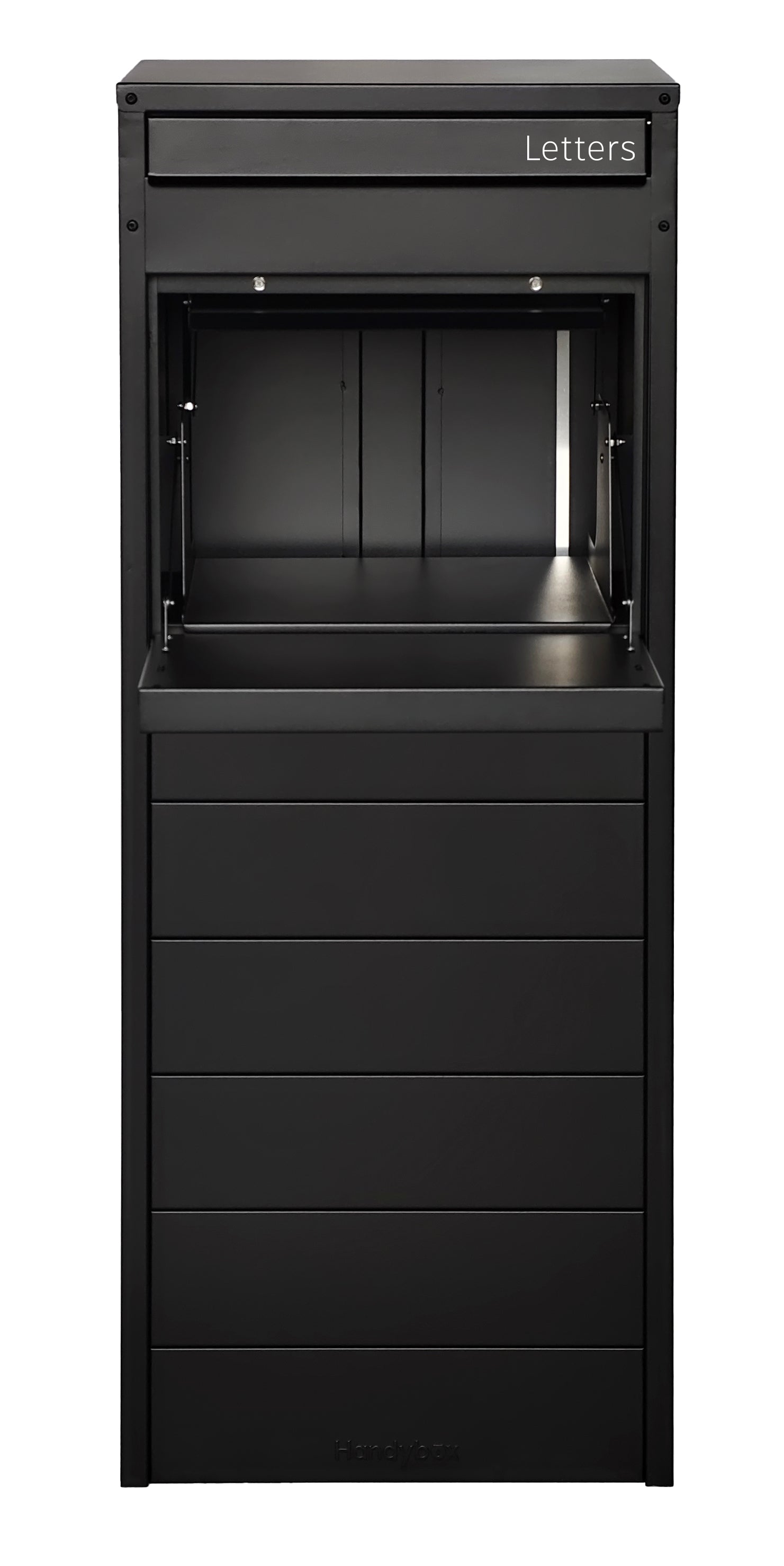 Crocodile 26 Freestanding Large Parcel and Mail Letterbox Black PRESALE DUE MID DECEMBER