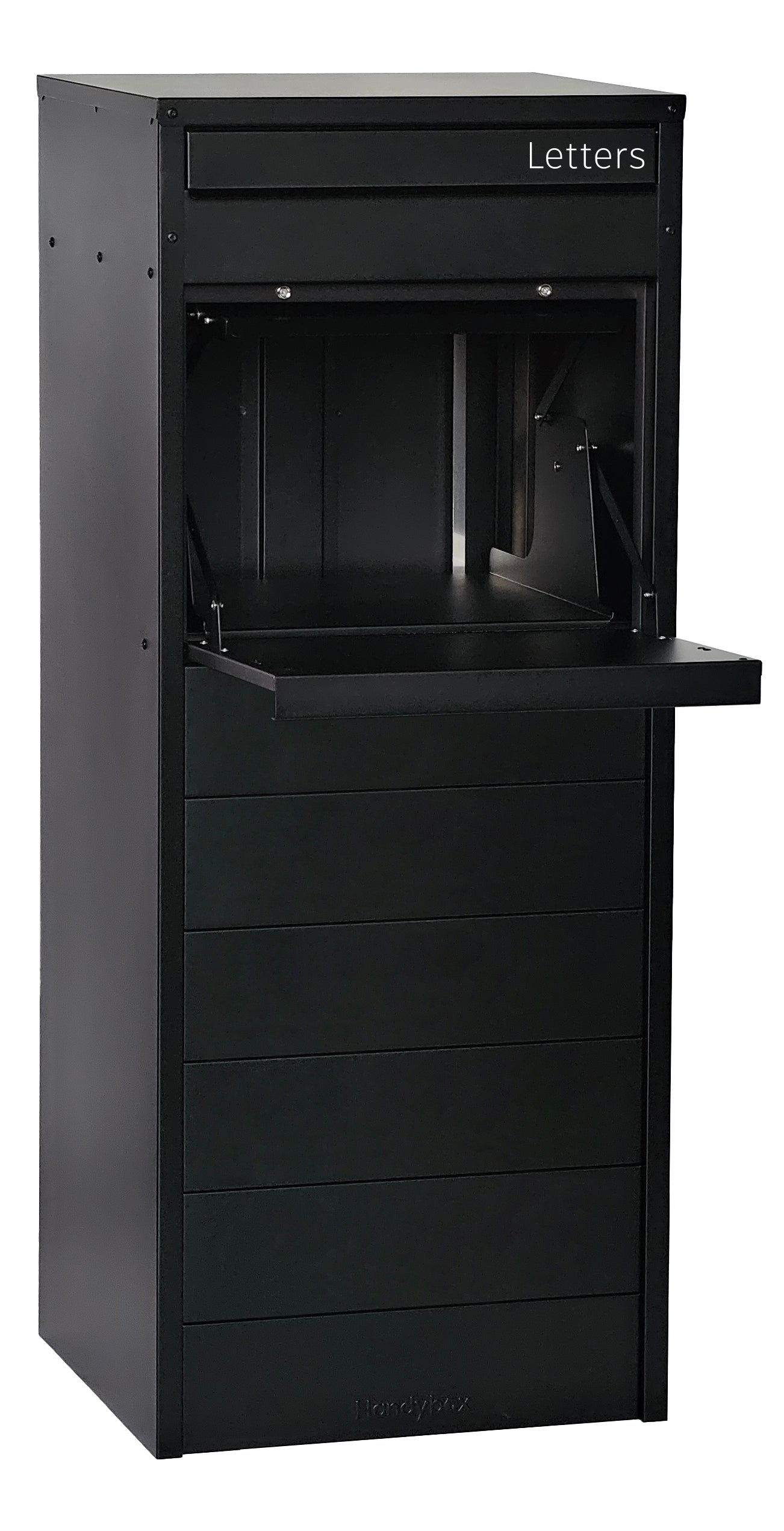 Crocodile 26 Freestanding Large Parcel and Mail Letterbox Black PRESALE DUE MID DECEMBER