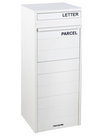 Crocodile Freestanding Large Parcel and Mail Letterbox Surfmist