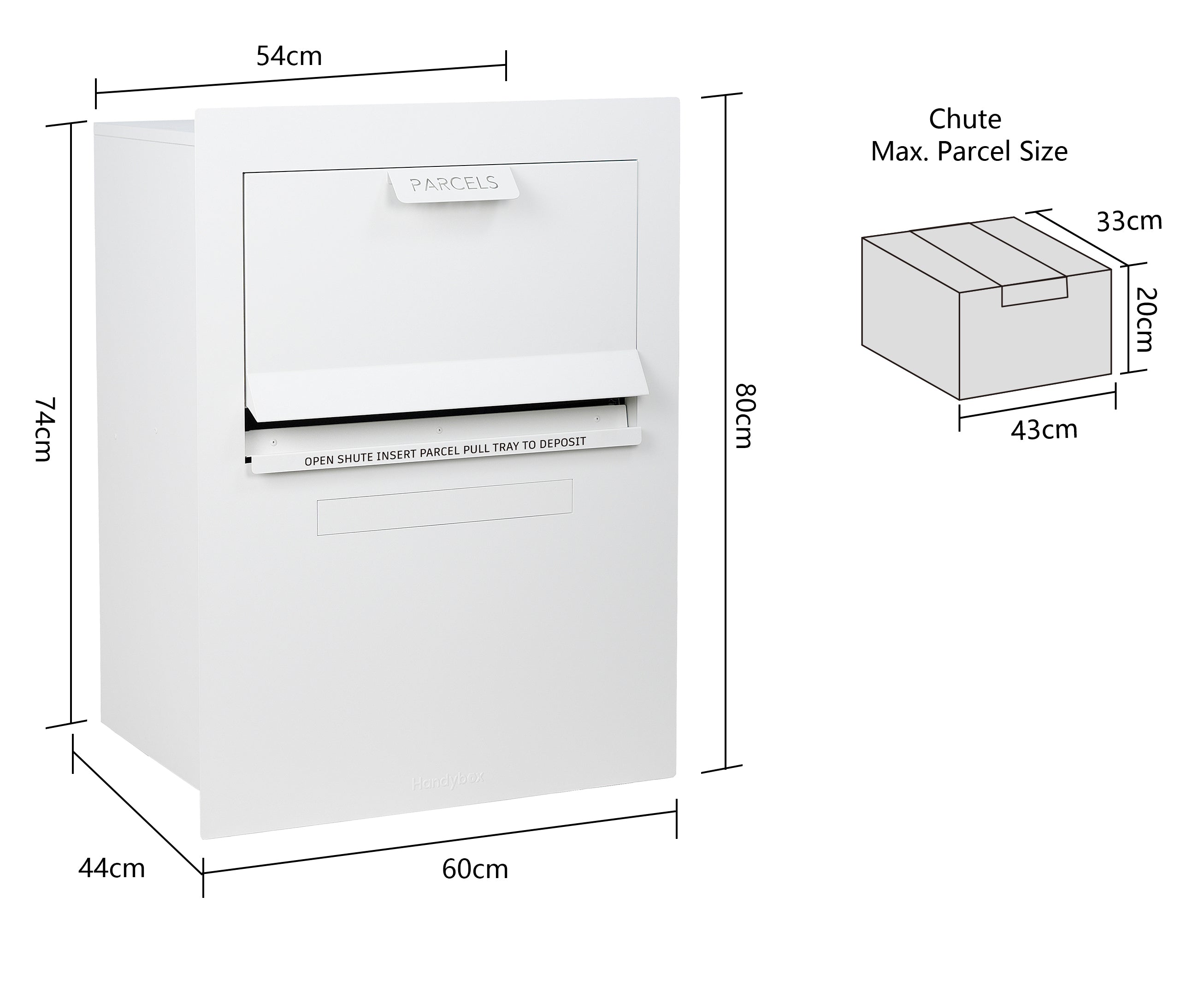 2026 Tassie Devil MAX by HandyBox - Fence Mounted Parcel & Letter Box.