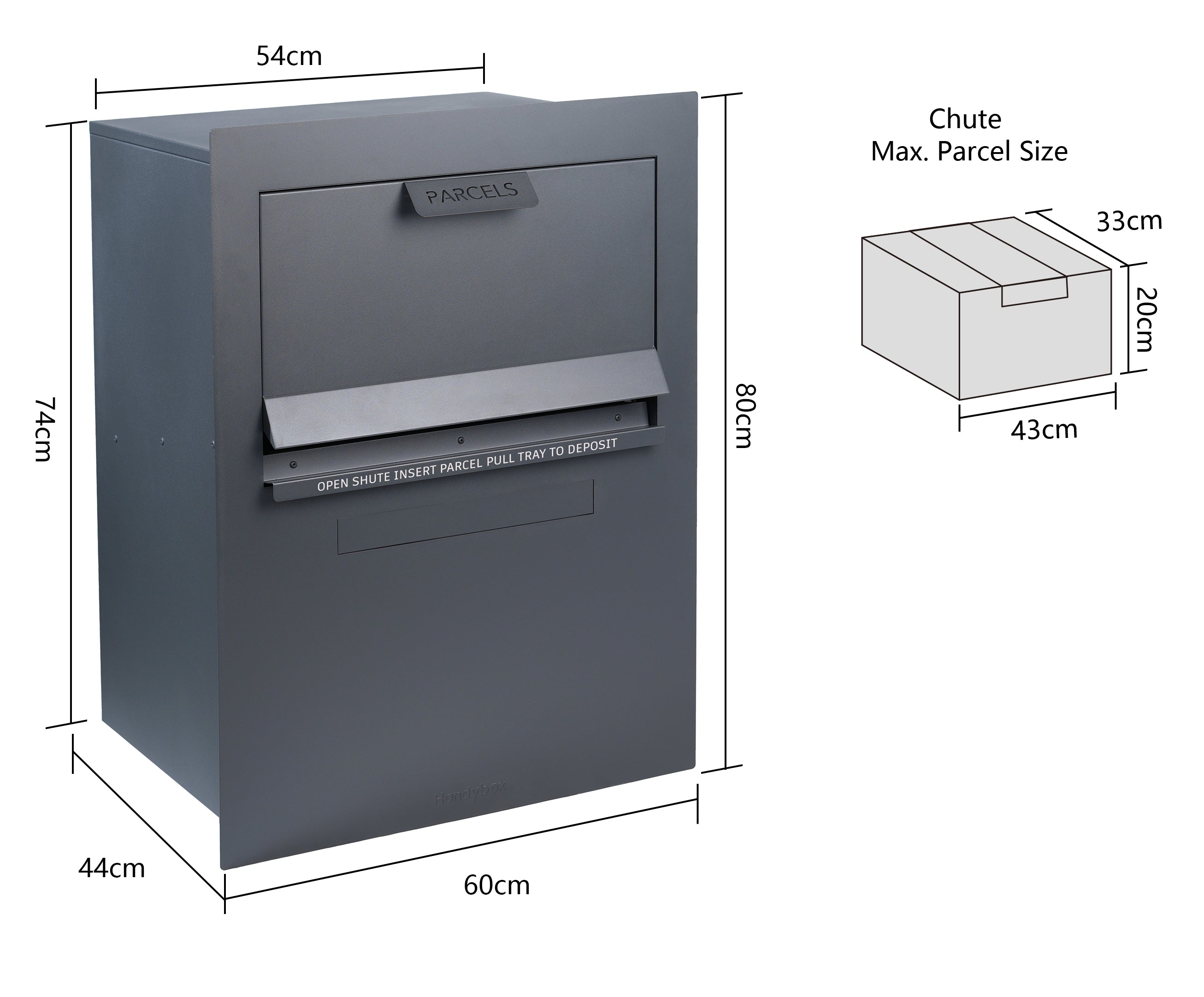 2026 Tassie Devil MAX by HandyBox - Fence Mounted Parcel & Letter Box