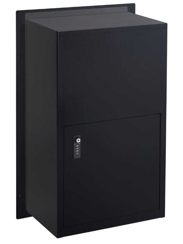 Tassie Devil MKII Brick & Fence Mounted Parcel Letterbox – Black