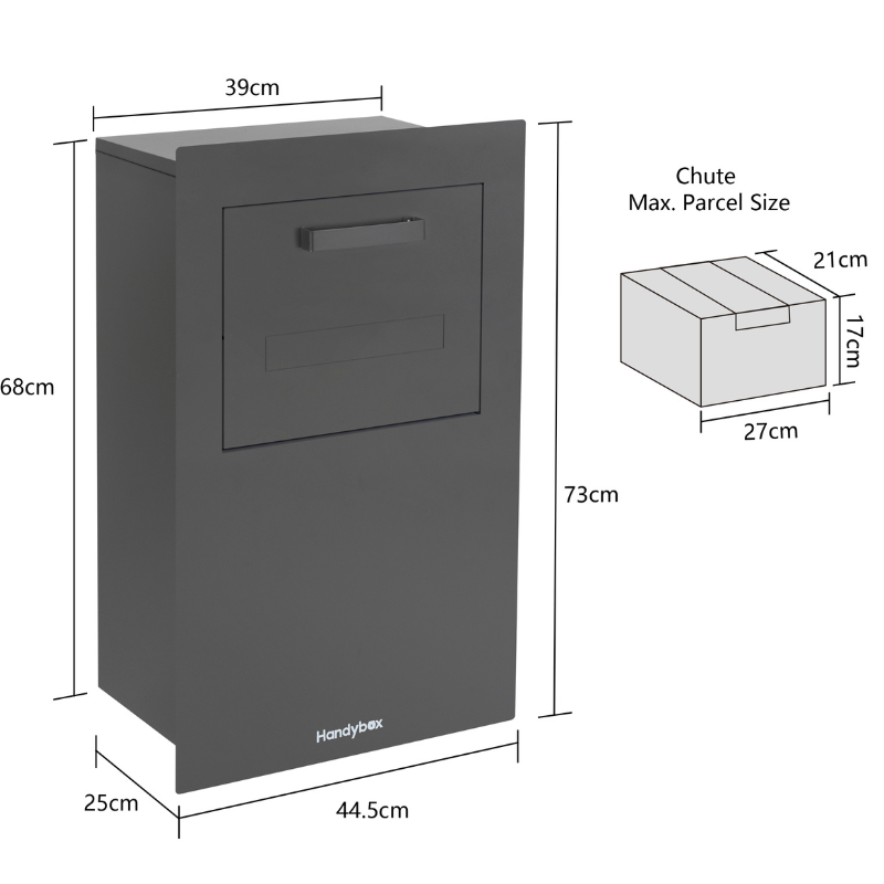 Tassie Devil MKII Brick & Fence Mounted Parcel Letterbox – Monument