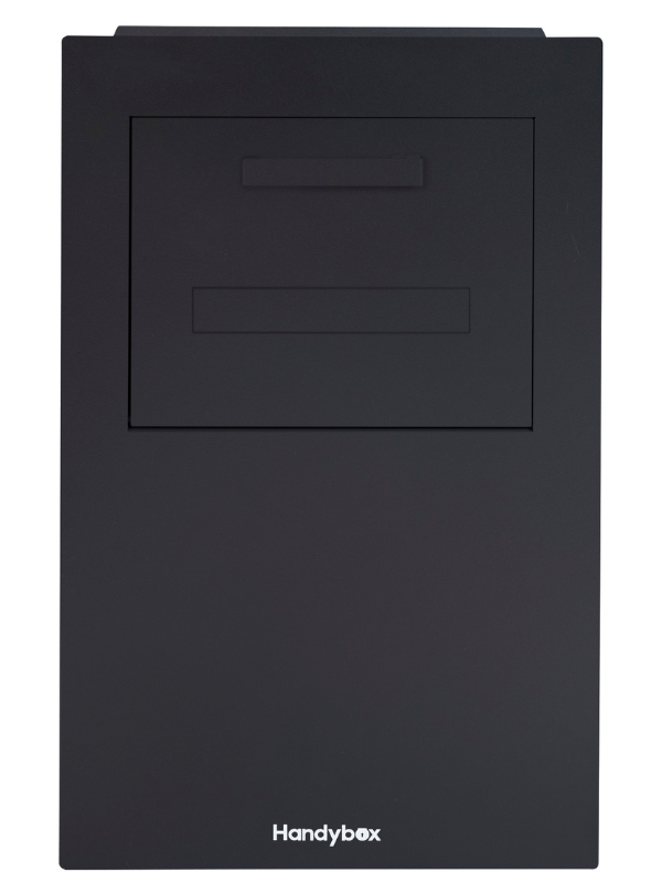 Tassie Devil MKII Brick & Fence Mounted Parcel Letterbox – Black