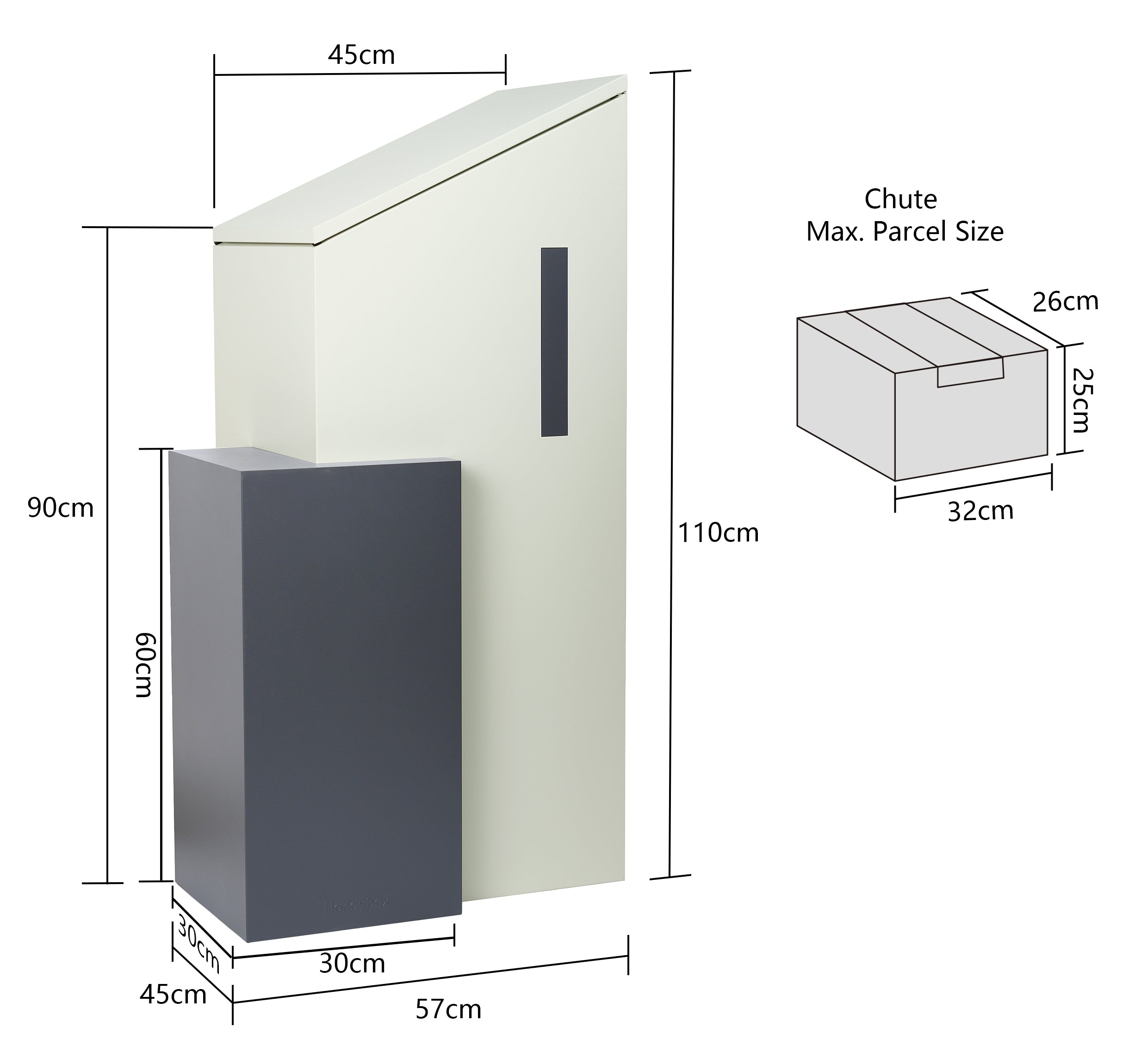 Pelican Freestanding Large Parcel and Mail Letterbox Instructions