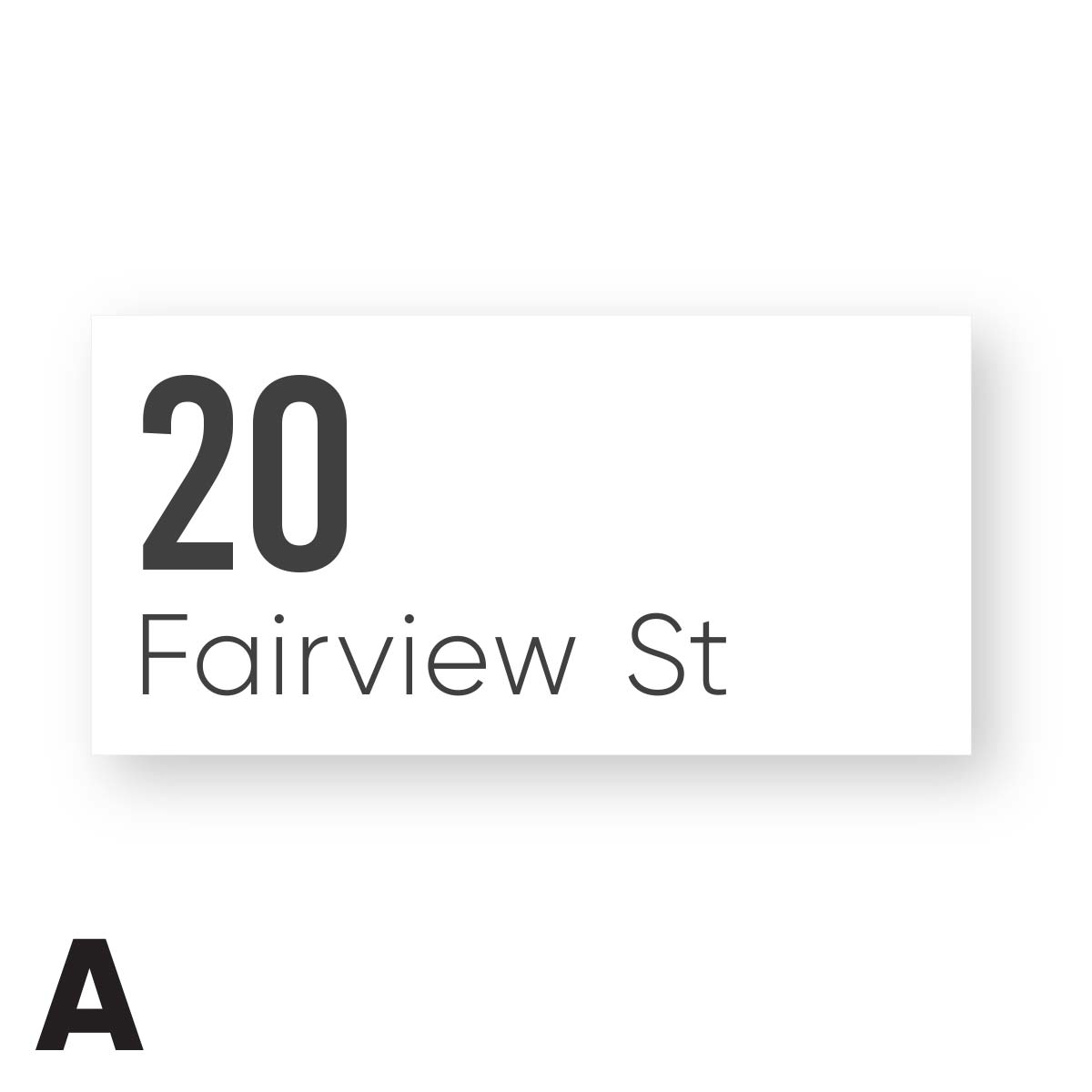 White House Sign – Raised Letters – AIREYS - House Number Signs - white-house-sign-raised-letters-aireys - HandyBox