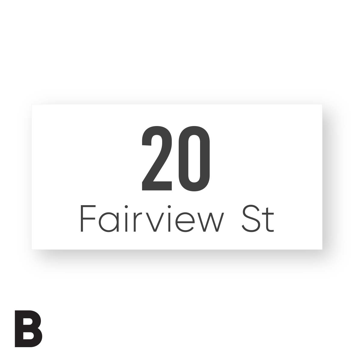 White House Sign – Raised Letters – AIREYS - House Number Signs - white-house-sign-raised-letters-aireys - HandyBox