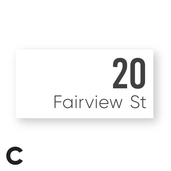 White House Sign – Raised Letters – AIREYS - House Number Signs - white-house-sign-raised-letters-aireys - HandyBox