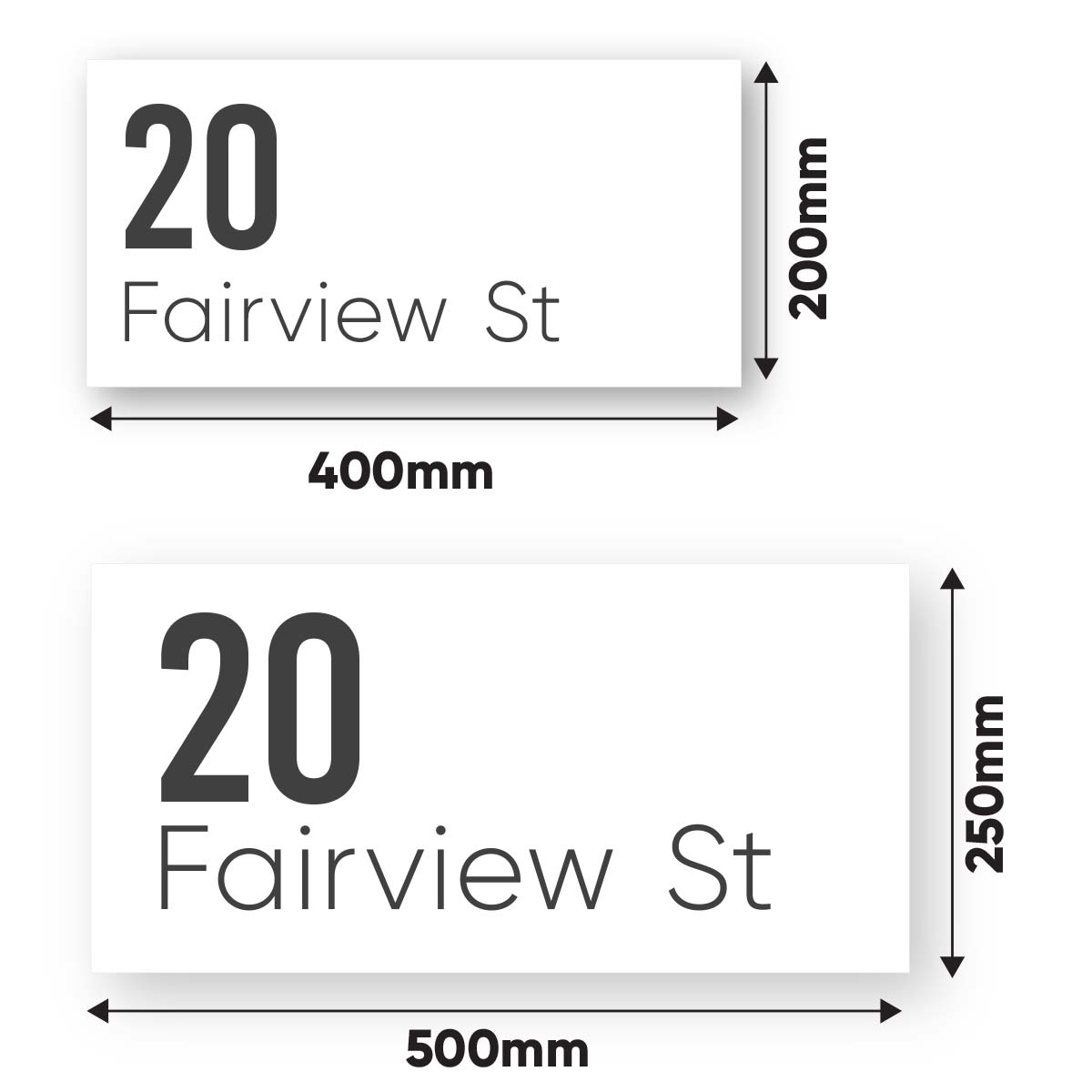 White House Sign – Raised Letters – AIREYS - House Number Signs - white-house-sign-raised-letters-aireys - HandyBox