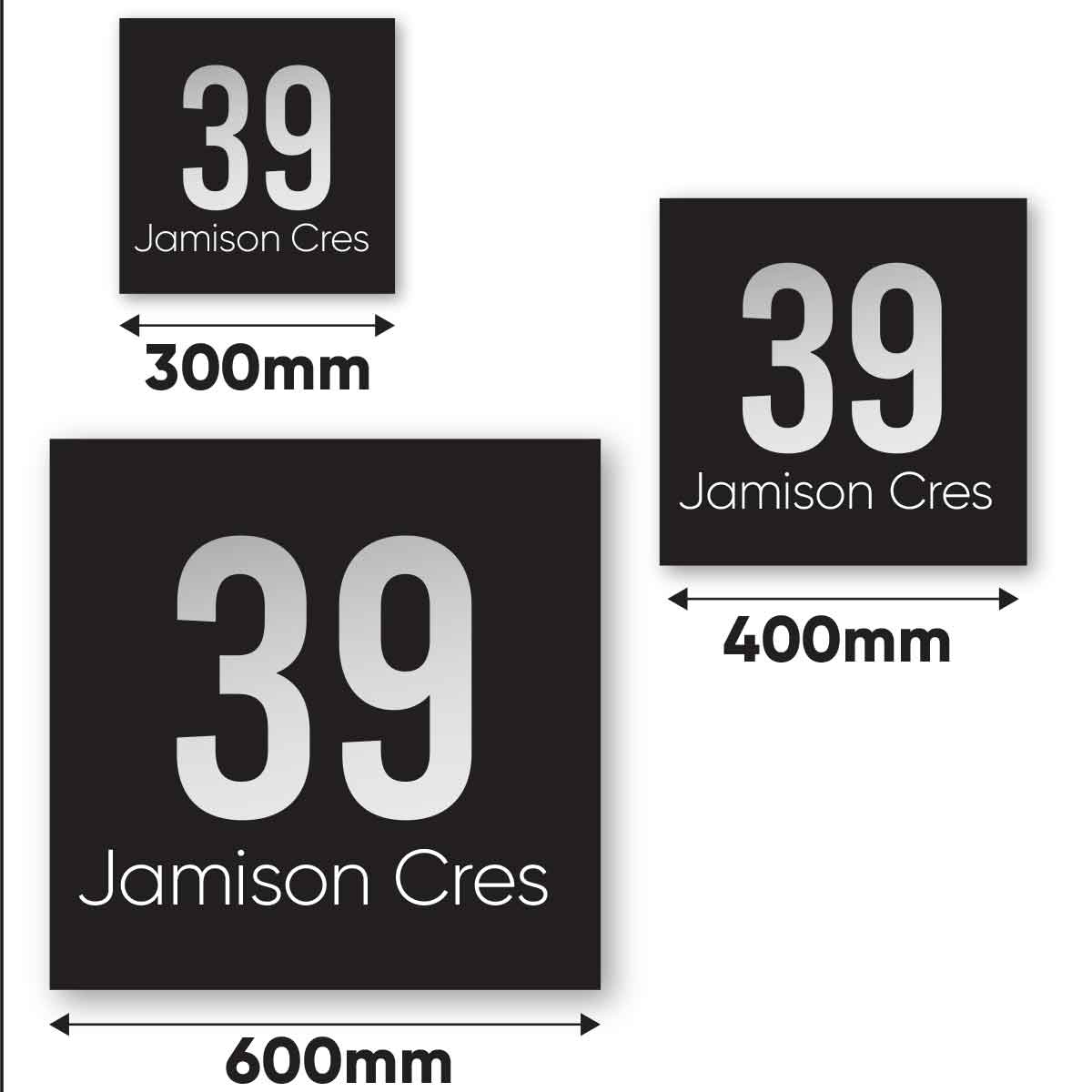 Barwon House Sign (Square) - House Number Signs - barwon-house-sign-square - HandyBox