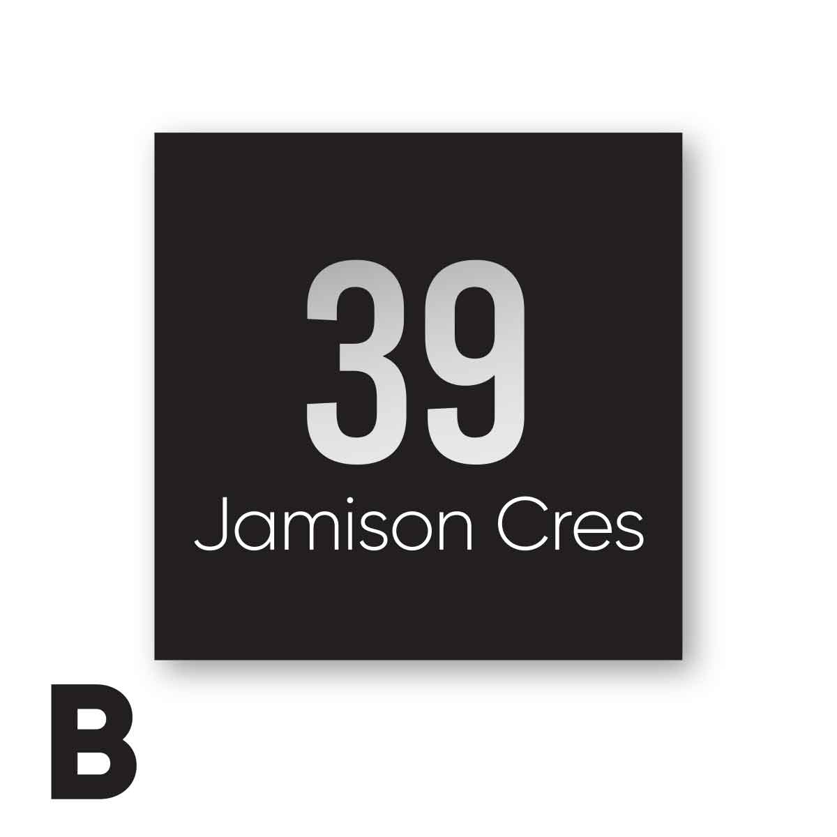 Barwon House Sign (Square) - House Number Signs - barwon-house-sign-square - HandyBox