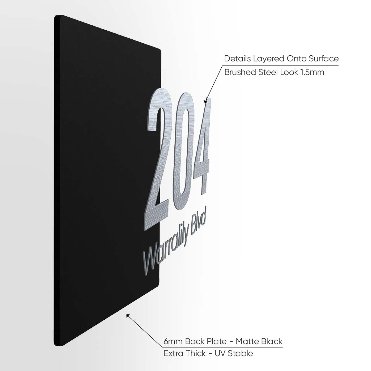 Barwon House Sign (Square) - House Number Signs - barwon-house-sign-square - HandyBox