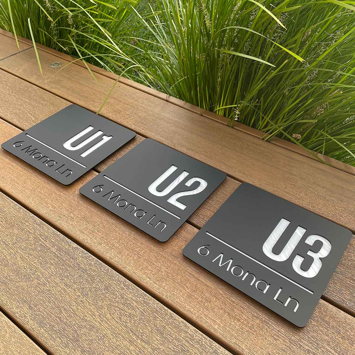 Square House Number Plaque – BUCKLEY - House Number Signs - square-house-number-plaque-buckley - HandyBox