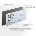 Address Plaque – GROVE - House Number Plaque - address-plaque-grove - HandyBox