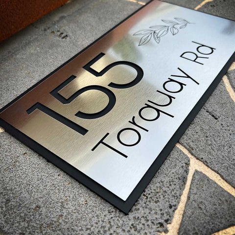 Address Plaque – GROVE - House Number Plaque - address-plaque-grove - HandyBox