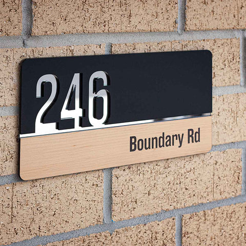 Rectangle House Number Plaque – CATALINA - House Number Signs - rectangle-house-number-plaque-catalina - HandyBox