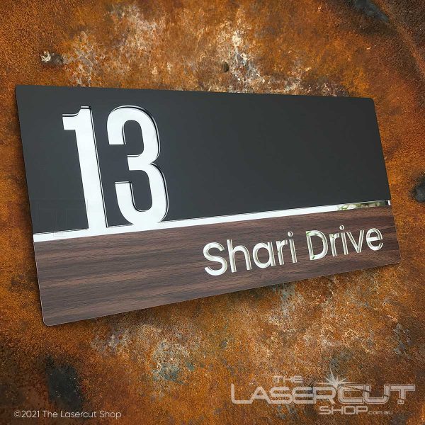 Rectangle House Number Plaque – CATALINA - House Number Signs - rectangle-house-number-plaque-catalina - HandyBox