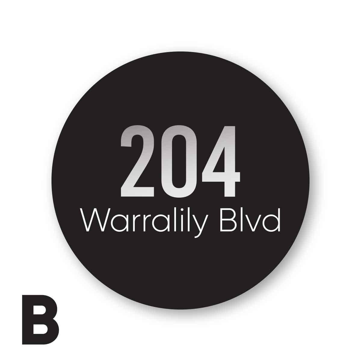 Modern Street Address Sign – BARWON - Street Address Signs - modern-street-address-sign-barwon - HandyBox