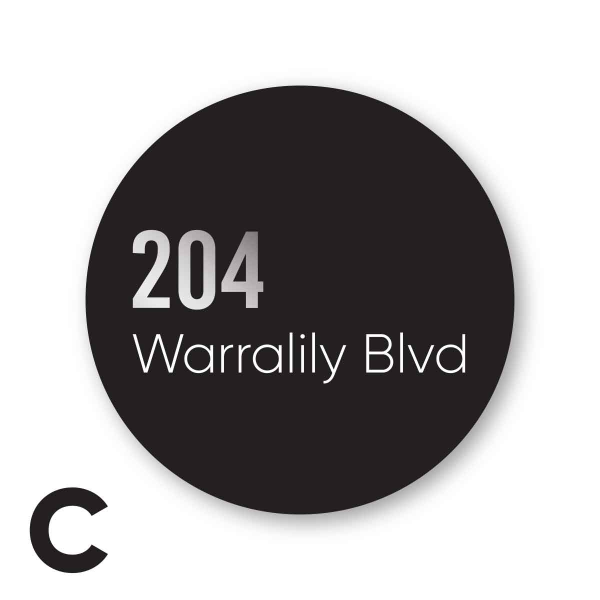 Modern Street Address Sign – BARWON - Street Address Signs - modern-street-address-sign-barwon - HandyBox