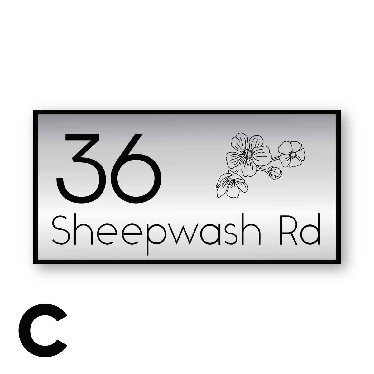 Address Plaque – GROVE - House Number Plaque - address-plaque-grove - HandyBox