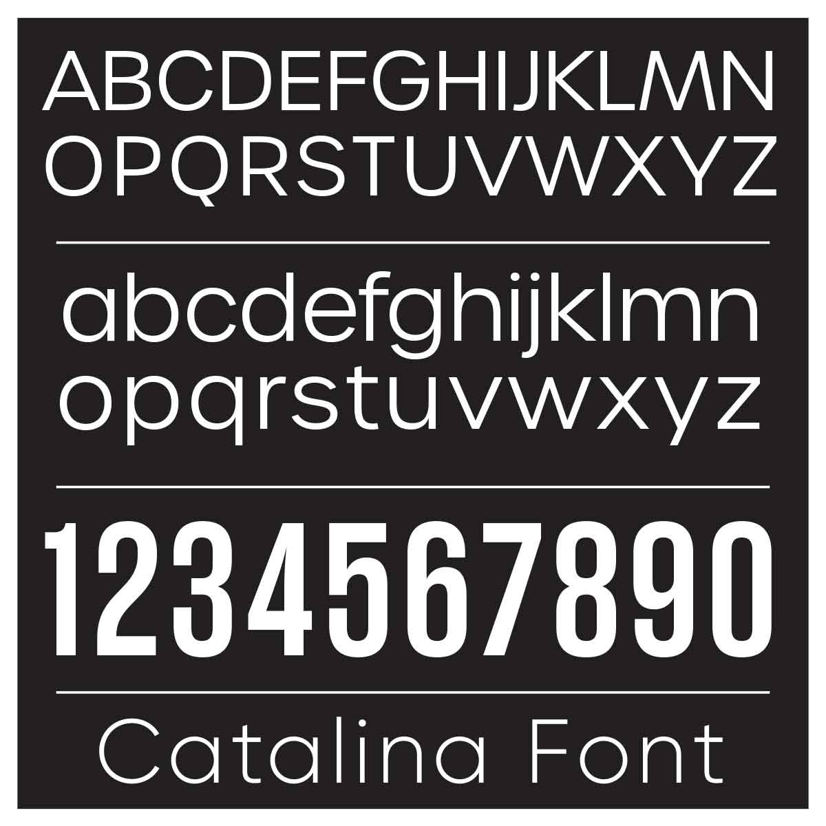 Rectangle House Number Plaque – CATALINA - House Number Signs - rectangle-house-number-plaque-catalina - HandyBox