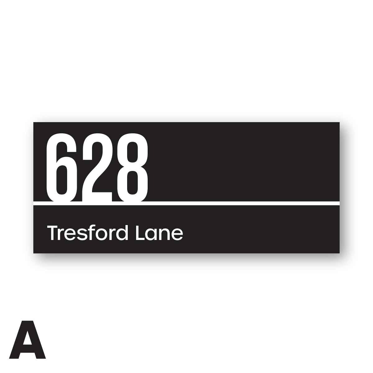 Rectangle House Number Plaque – CATALINA - House Number Signs - rectangle-house-number-plaque-catalina - HandyBox
