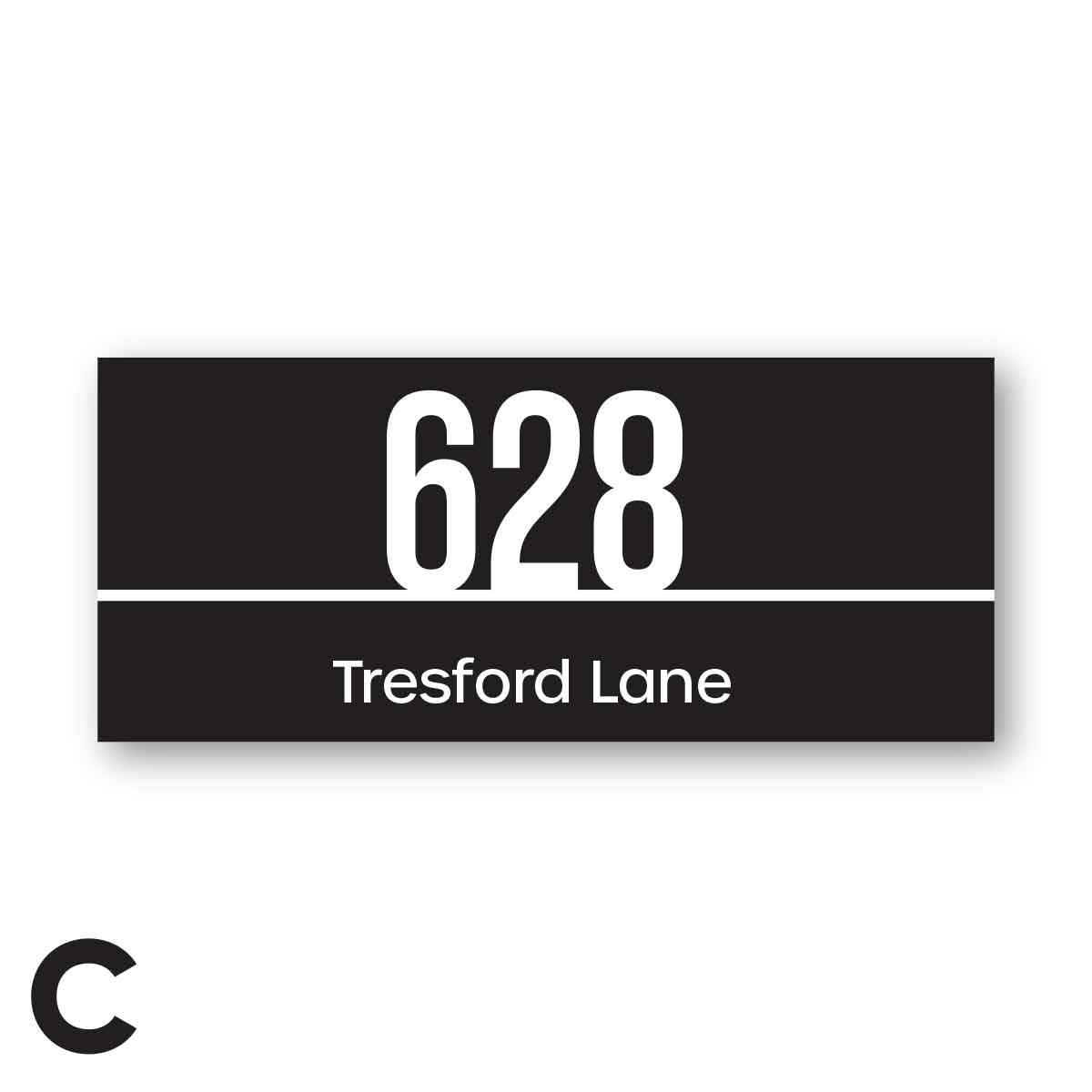 Rectangle House Number Plaque – CATALINA - House Number Signs - rectangle-house-number-plaque-catalina - HandyBox