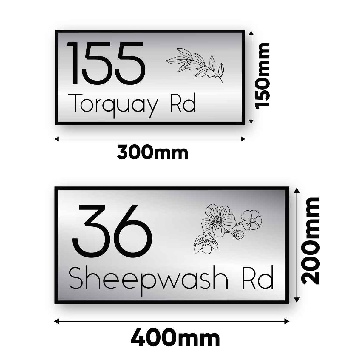 Address Plaque – GROVE - House Number Plaque - address-plaque-grove - HandyBox