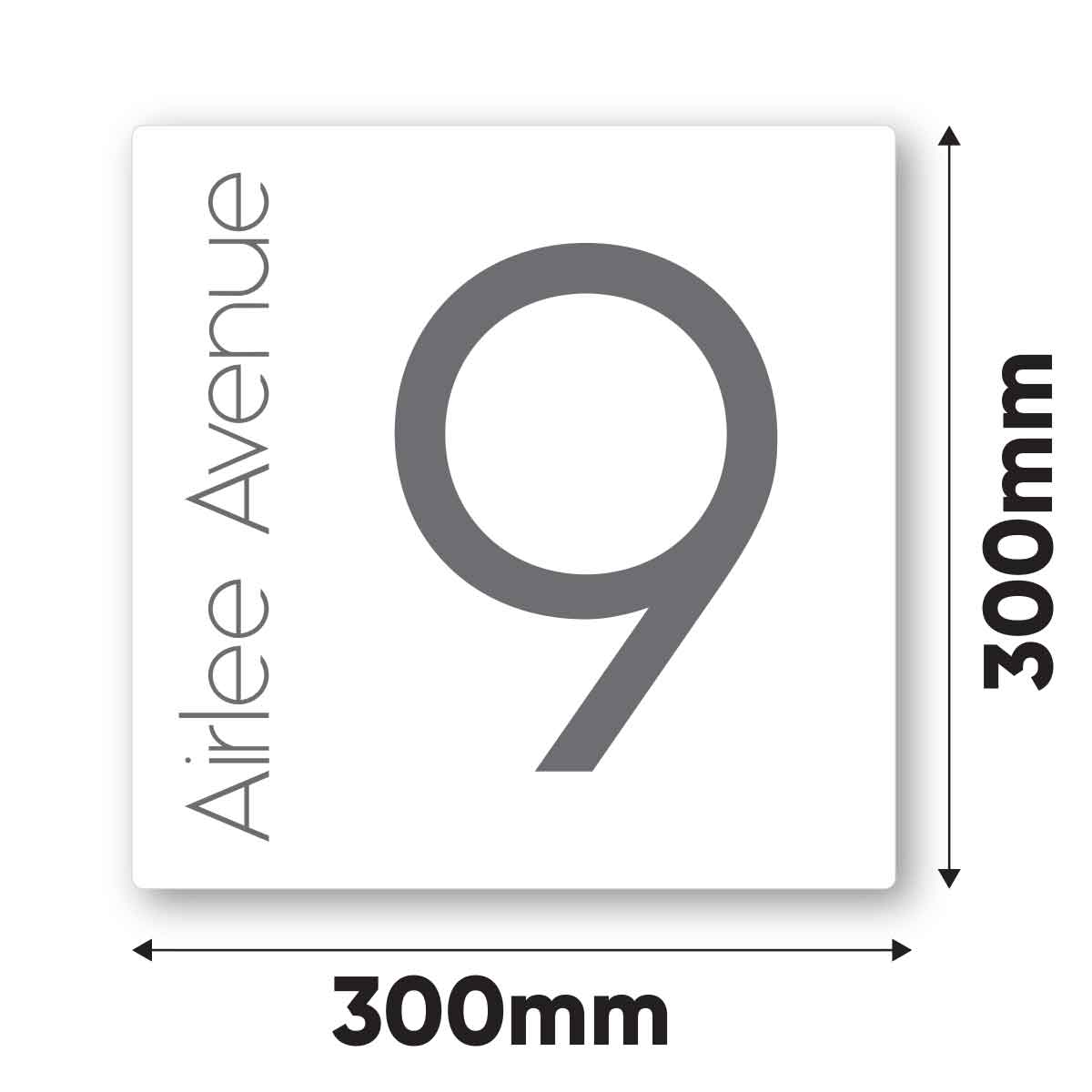 White Street Address House Sign - FAIRHAVEN - Street Address Signs - white-street-address-sign-fairhaven - HandyBox