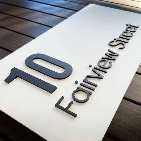 White House Sign – Raised Letters – AIREYS - House Number Signs - white-house-sign-raised-letters-aireys - HandyBox