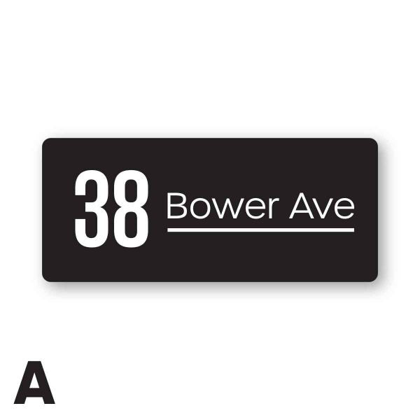 Rectangle House Number – CARINE - House Number Signs - rectangle-house-number-carine - HandyBox