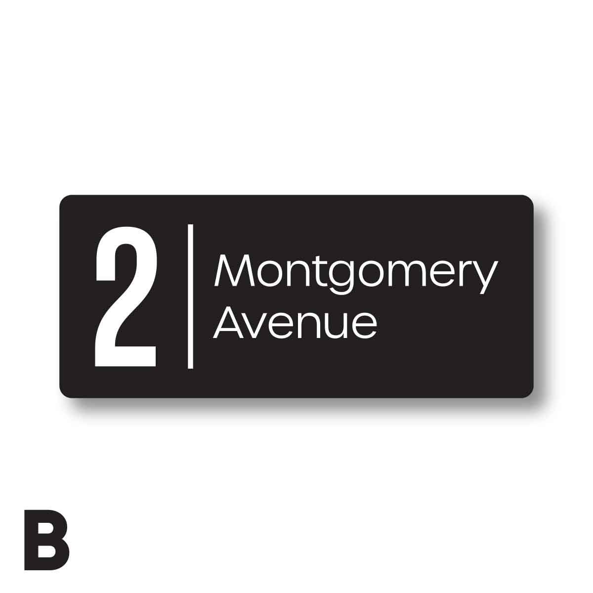 Rectangle House Number – CARINE - House Number Signs - rectangle-house-number-carine - HandyBox