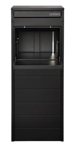 Crocodile 26 Freestanding Large Parcel and Mail Letterbox Black PRESALE DUE MID DECEMBER