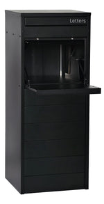 Crocodile 26 Freestanding Large Parcel and Mail Letterbox Black PRESALE DUE MID DECEMBER