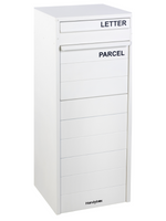Crocodile Freestanding Large Parcel and Mail Letterbox [White]
