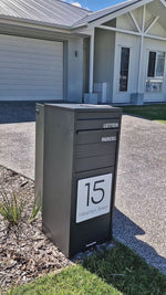 Crocodile Large Freestanding Parcel Letterbox – Dover White | **SELLING FAST**