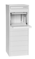 Crocodile Freestanding Large Parcel and Mail Letterbox Dover White
