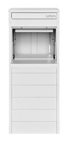 Crocodile Freestanding Large Parcel and Mail Letterbox Dover White