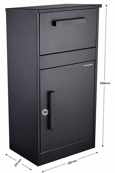 Black Swan Freestanding Large Parcel and Mail Letterbox - Large Parcel Mail Letterbox - black-swan-large-parcel-mail-letterbox - HandyBox