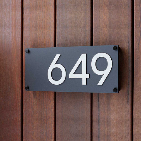 Rectangle House Number – HAVANA - House Number Signs - rectangle-house-number-havana - HandyBox