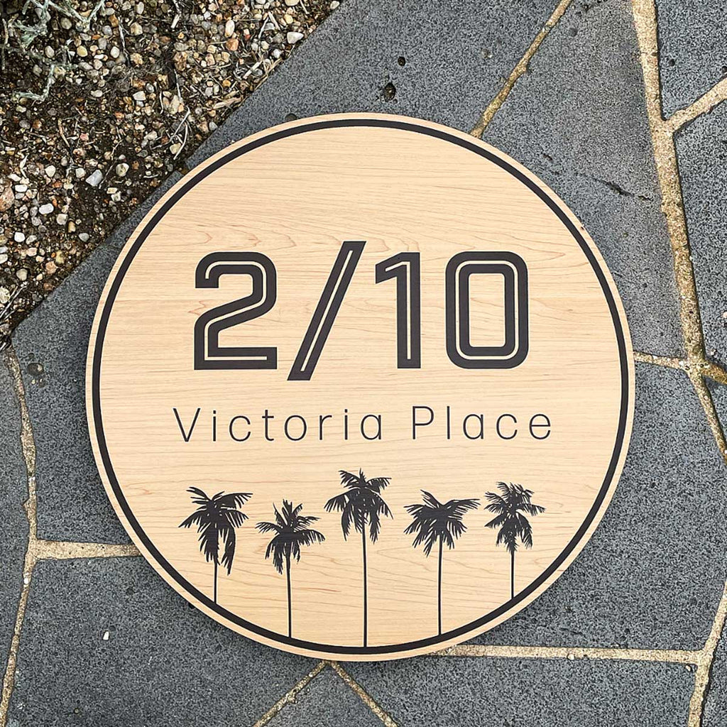 Home Address Plaque AVANTI 2 HandyBox   Street Address Plaque Engraved Wood 1024x1024 